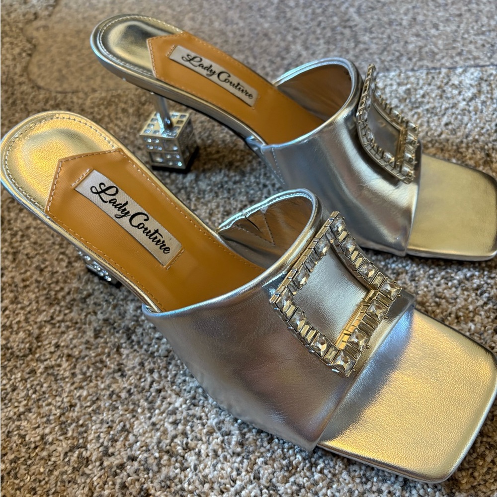 New Lady Couture Silver Women's Shoes - Picture 5 of 7